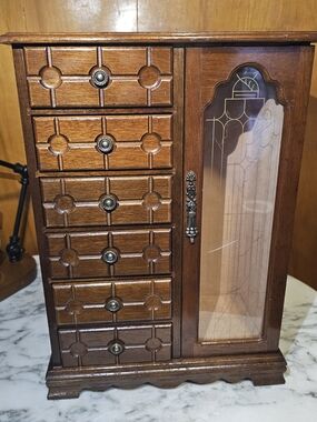 Wooden Jewelry Wardrobe Box